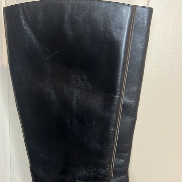 Etienne Aigner Klark Black REAL Leather Boots size 9 - Picture 5 of 14